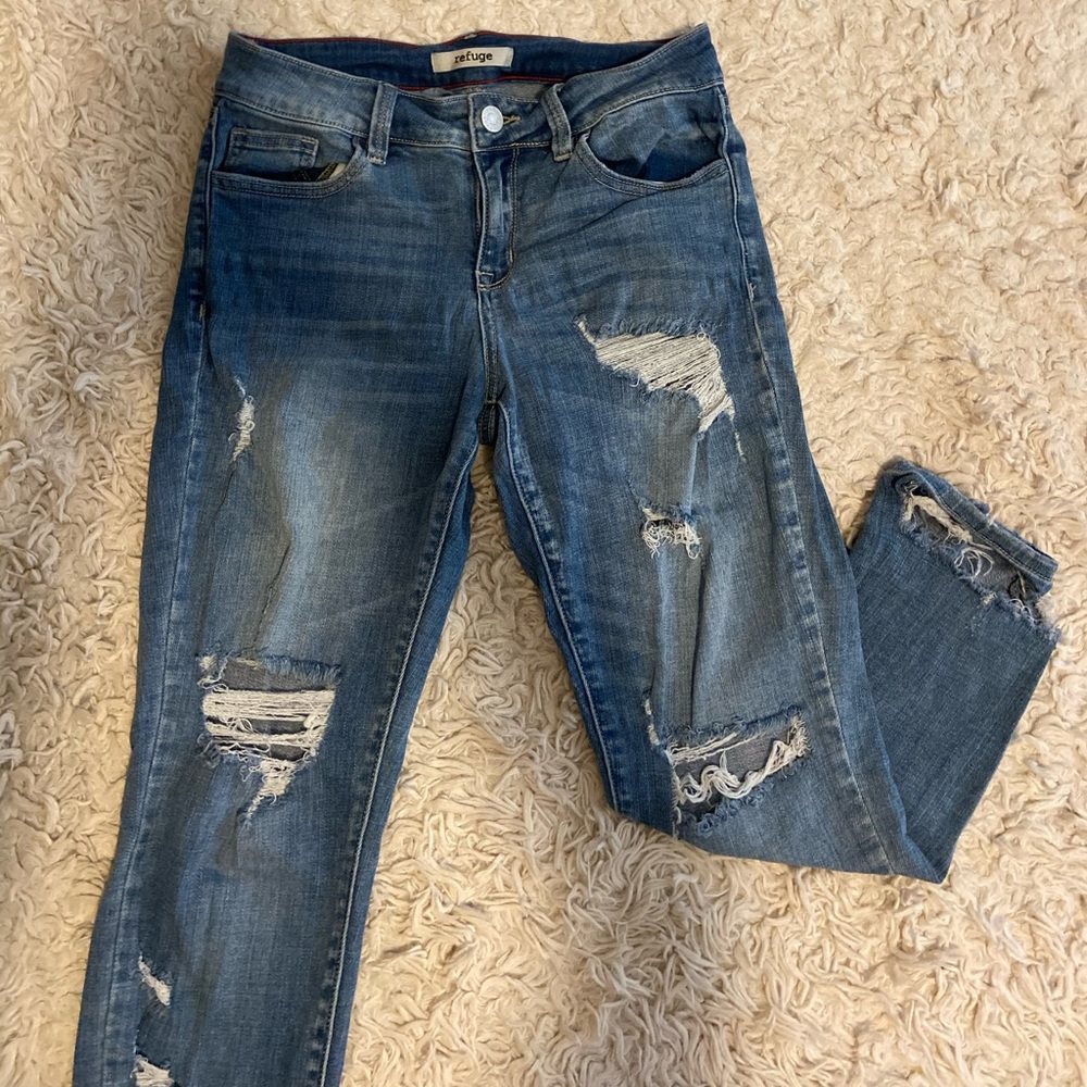 Refuge Ripped Blue Jeans